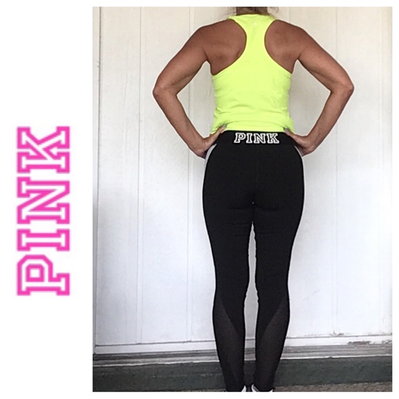PINK VICTORIAS SECRET ULTIMATE LEGGINGS SMALL - Picture 3 of 16